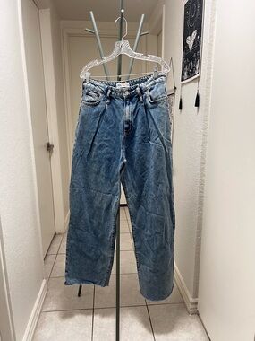 Zara high waisted wide leg jeans